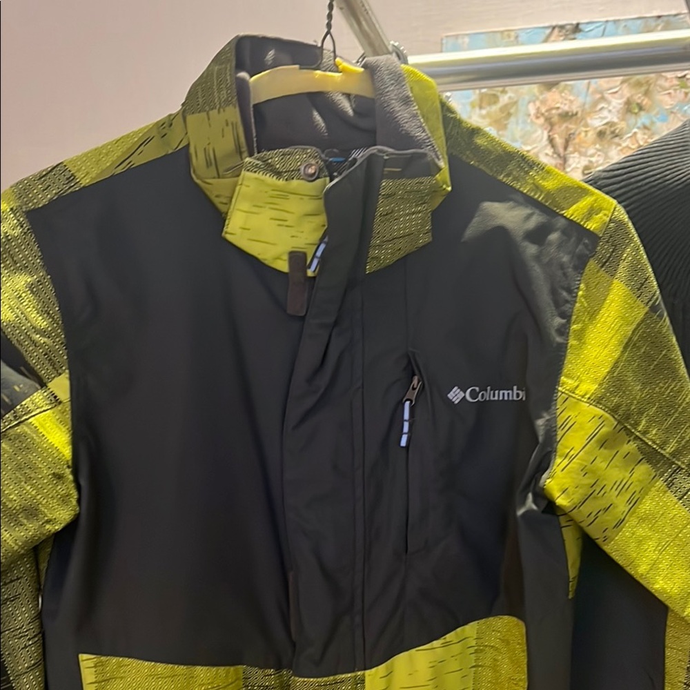 Columbia Black and Yellow Jacket